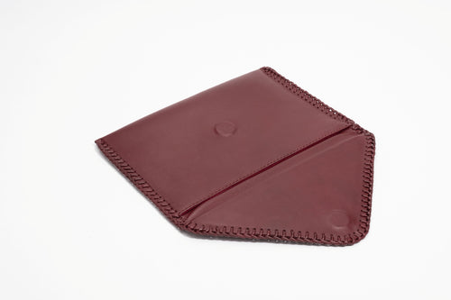 Eleni Braided Lambskin Envelope Clutch