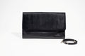 Jess Haircalf & Leather Oversized Clutch - Black Noir