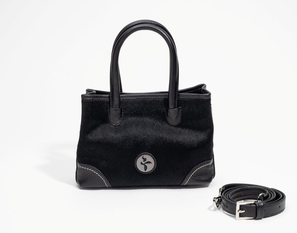 Kalani Petite Haircalf Top Handle - Black Noir