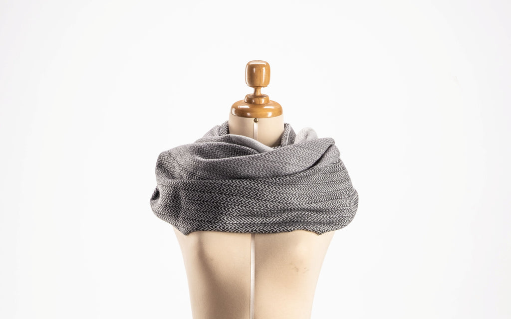 Kristas Baby Alpaca & Silk Herringbone Wrap