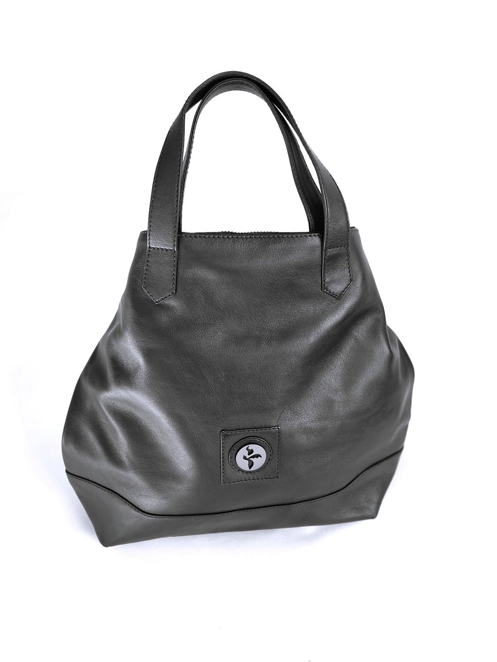 Lils Leather Backpack & Tote - Black Noir