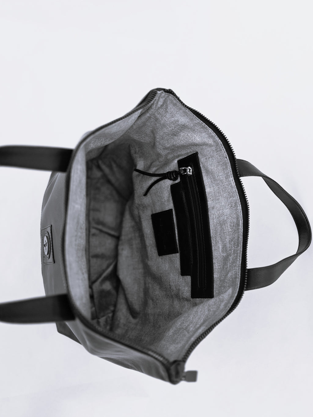 Lils Leather Backpack & Tote - Black Noir