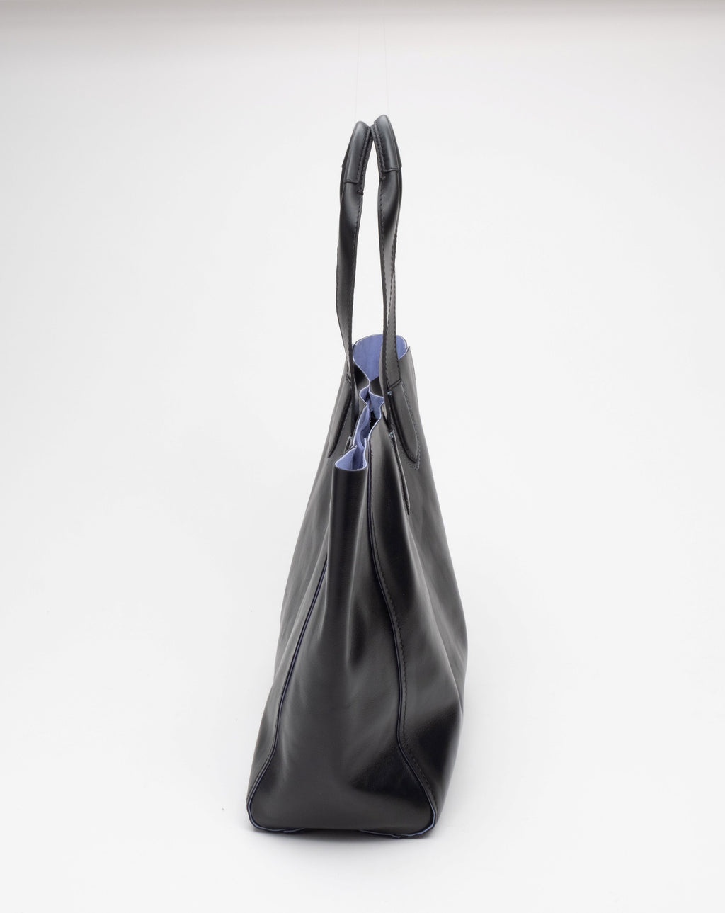Masi Leather & Suede Tote - Black/Celeste