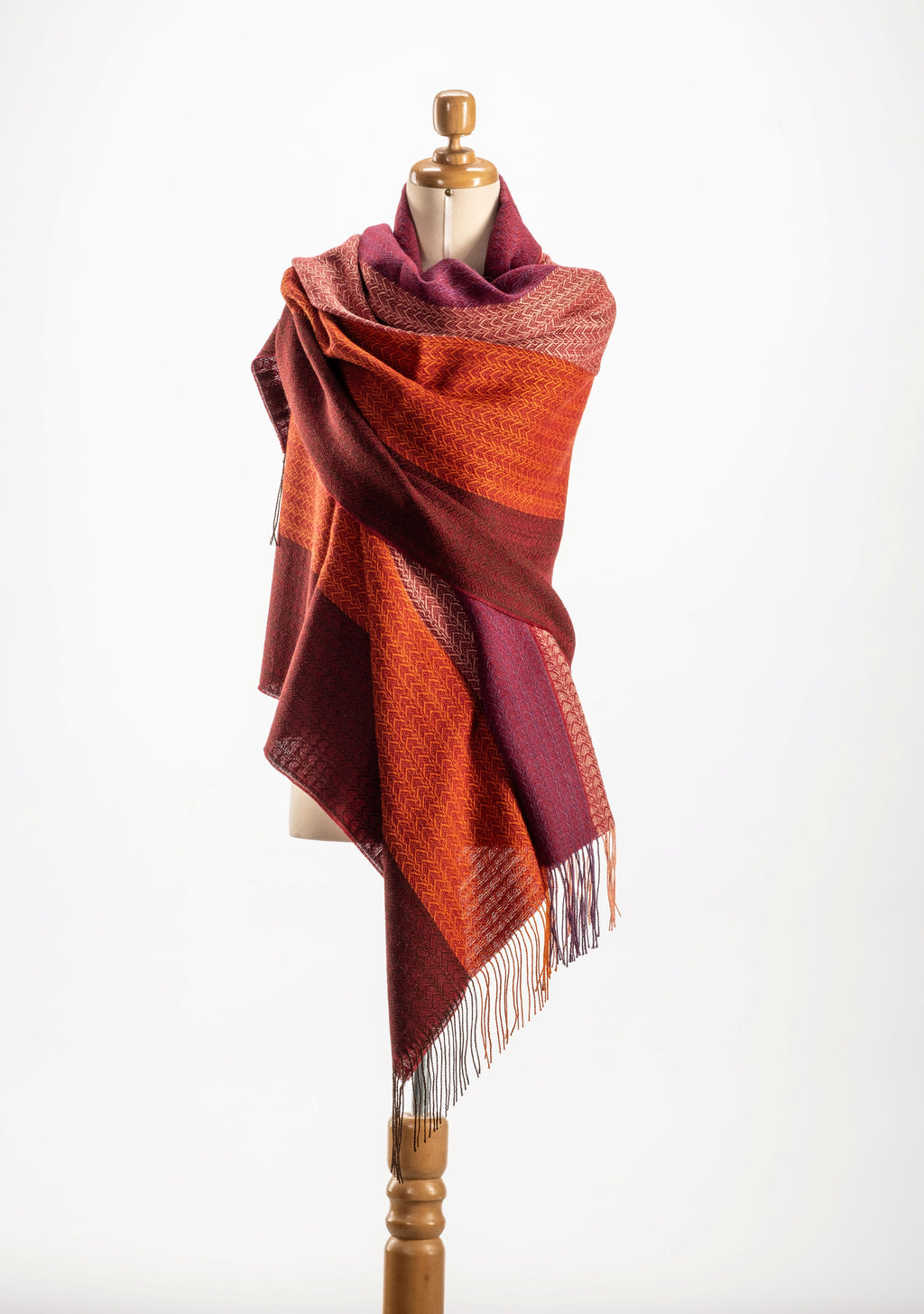 Ambre Baby Alpaca & Silk Chevron Weave Wrap